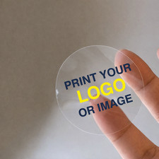 Personalised Round Printed Stickers – Custom Business Logo Labels - Paper Vinyl