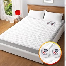 King Size Electric Heated Mattress Pad - Bed Warmer with Memory  Preheat Functi