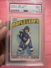 1976 O-Pee-Chee NHL #207 Darryl Sittler PSA 9 