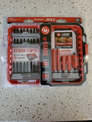 Crescent APEX CAUGSET-30 u-GUARD 1/4-in x Set Impact Driver Bit Set With Case