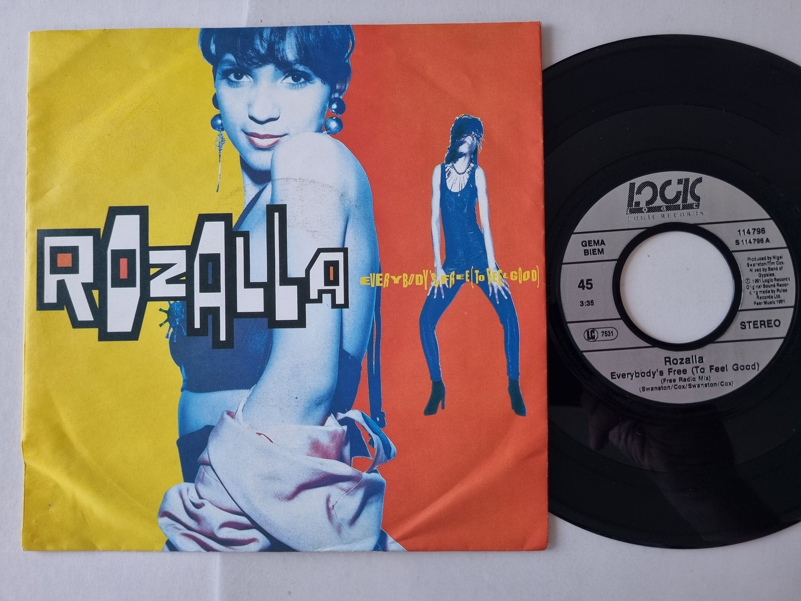 Rozalla - Everybody's Free (To Feel Good) 7'' Vinyl Germany