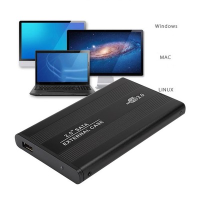 2.5in Hard Disk Box External Case USB 2.0 Computer Accessories Not Inclube