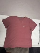 FIGS Catarina Women's Small One Pocket Scrub Top Technical Collection Mauve