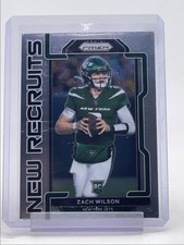 ZACH WILSON 2021 PANINI PRIZM NEW RECRUITS ROOKIE FOOTBALL JETS RC Q1300-H