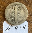 1917-D Mercury Dime Denver World War I Era 90% Silver Winged Liberty Coin — photo 2