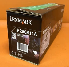 New Genuine OEM Lexmark E250A11A Black Toner Cartridge
