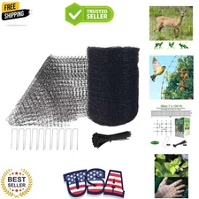 Deer Fence Netting, 7 x 100 Feet Anti Bird Deer Protection Net Reusable Prote...
