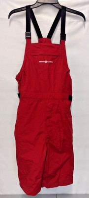 Henri Lloyd Red Weather Suit Size Large Overalls Sailing Bibs Fisherman Nylon