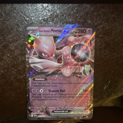 Team Rocket's Mewtwo ex 081/182 Sv10 Destined Rivals Double Rare Holo Full Art