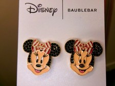 Disney X Baublebar Minnie Mouse Holiday Bow Earrings