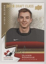 2020 Team Canada Juniors 2018 Draft Class High Gloss 11/25 Olivier Rodrigue 02ka