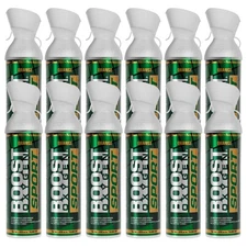 Boost Oxygen Large SPORT Orange Aroma 10 Liter Canister for Support, (12 Pack)