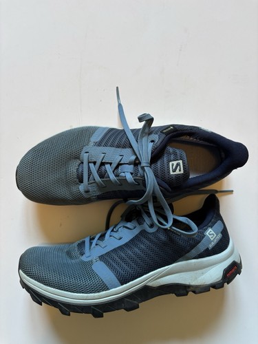 Salomon Shoes Women’s Outbound Prism GTX 412714 Blue Hiking Sneakers Size 6