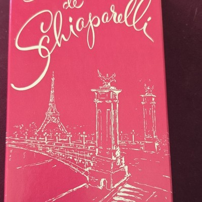 Vintage Schiaparelli Shocking Perfume and Eau de Cologne, Pink Box