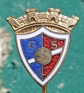 RARE Portugal SC Gondomar FC Football Club Enamel Pin Badge Calcio Distintivo