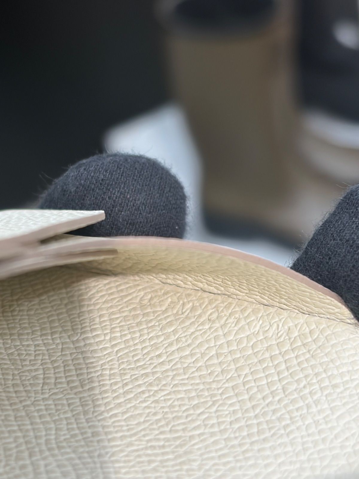 Hermes Calvi Duo Epsom Leather Nata Coin Case Card Case Silver Hardware New thumbnail 6