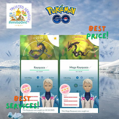 Pokémon Go  SHUNDO Rayquaza with Ascent move PT.Central Digital