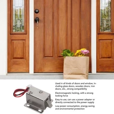 2A DC Micro Electromagnetic Lock Cabinet Door Drawer Electric Release Assembly