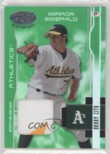 2003 Leaf Certified Materials Mirror Emerald Materials 2/5 Barry Zito #133 3t2