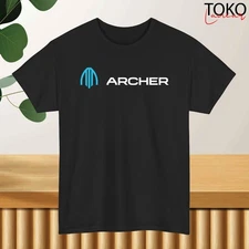 New Archer Aviation Logo T-Shirt Black/Navy/White/Grey/Red/Light Blue S-5XL