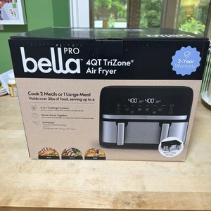 bella PRO - 4-qt. TriZone Touchscreen Air Fryer with Dual Flex Basket