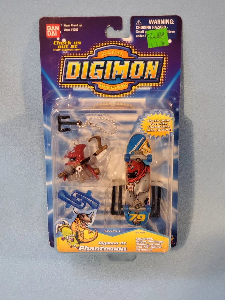 Neue seltene Digimon Phantomon Skateboard Bandai H-T Mini Figur Rarität - Bild 1 von 4