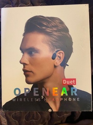 OPENEAR Duet Bluetooth Wireless Ear-hook Headphones Double Earpieces Black