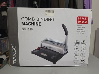 TIANSE BM1245 21-Hole 450 Sheet Comb Binding Machine