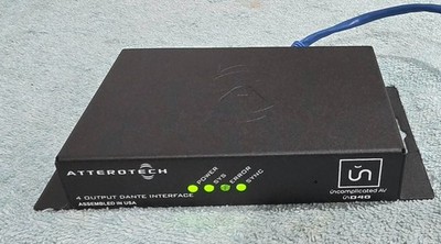 AtteroTech unD4O - 4 Channel Output Interface, PoE or 24VDC by QSC NEW IN BOX