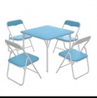 Flash Furniture Kids Multipurpose Colorful 5 Piece Folding Table and Chair Set