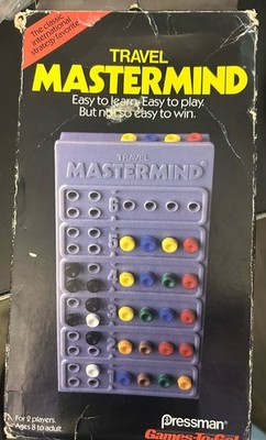 Travel Mastermind 1988 Pressman Game IN BOX Break the Hidden Code COMPLETE