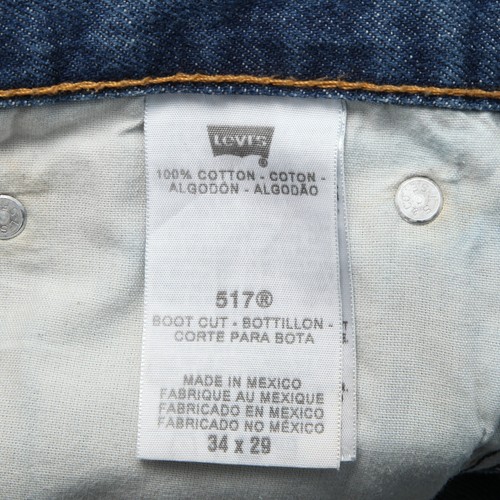 Levis 517 Jeans Mens 34x 29 Bootcut Blue Denim Medium Wash - Picture 9 of 18