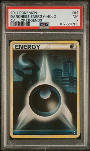 PSA 7 NM Darkness Energy Holo 94/95 Umbreon Call Of Legends