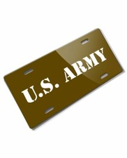 U.S. ARMY Novelty License Plate - Aluminum - 5 colors - Made in the USA