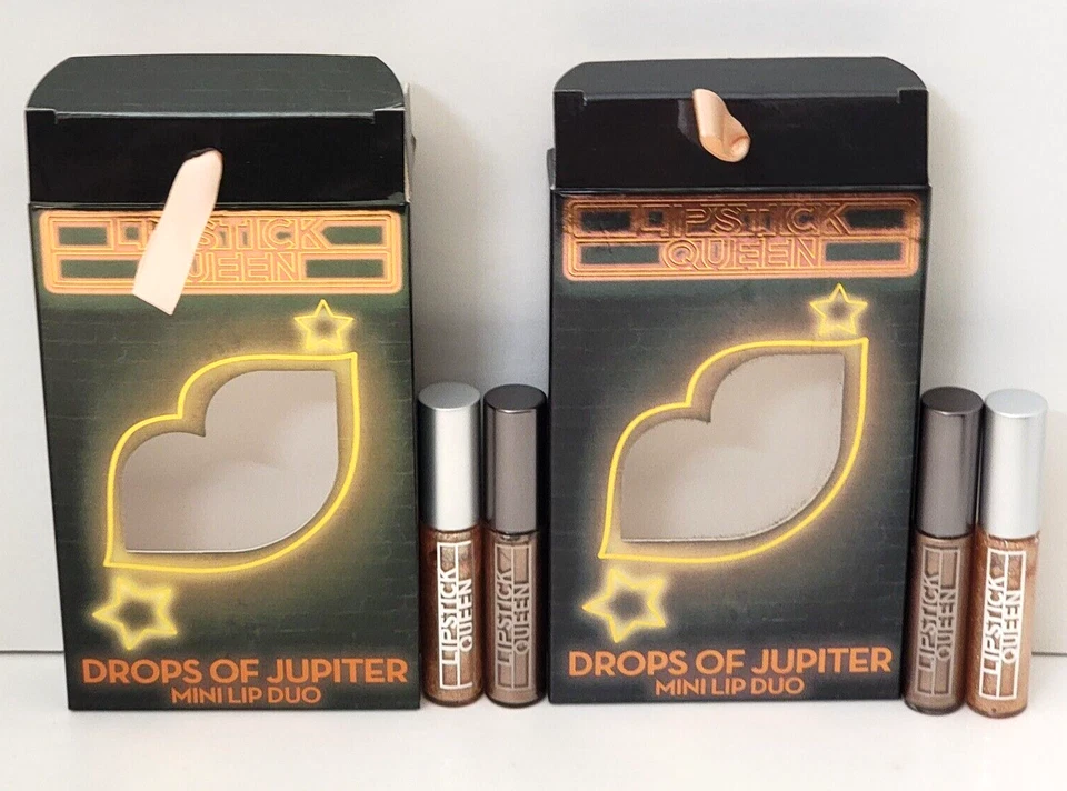 2 pk LIPSTICK QUEEN DROPS OF JUPITER MINI LIP DUO COSMIC BLUR + METEOR SHOWER - Image 2 of 4