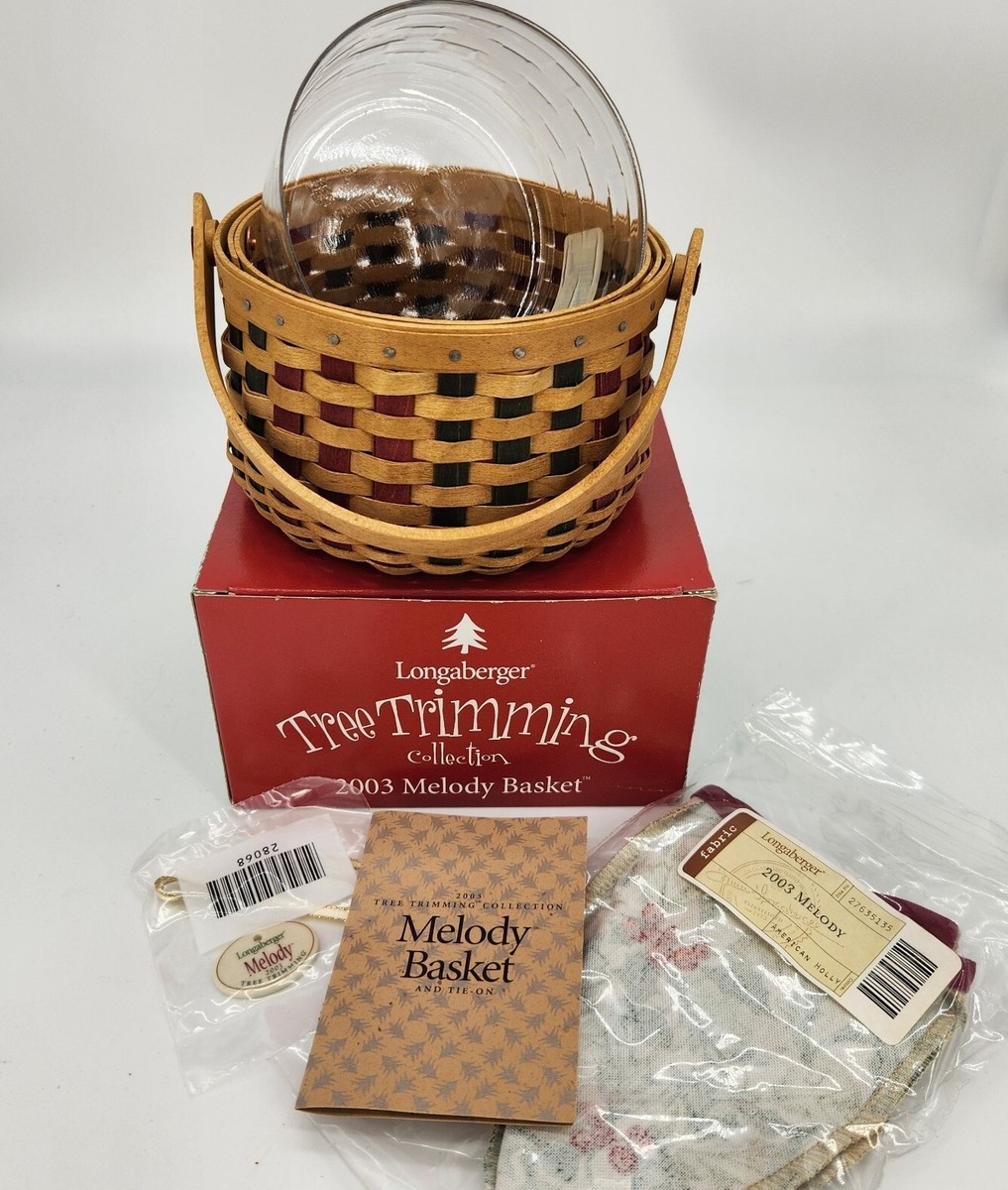 Longaberger Tree Trimming Melody Basket Set in Box 5th Ed./ Sold