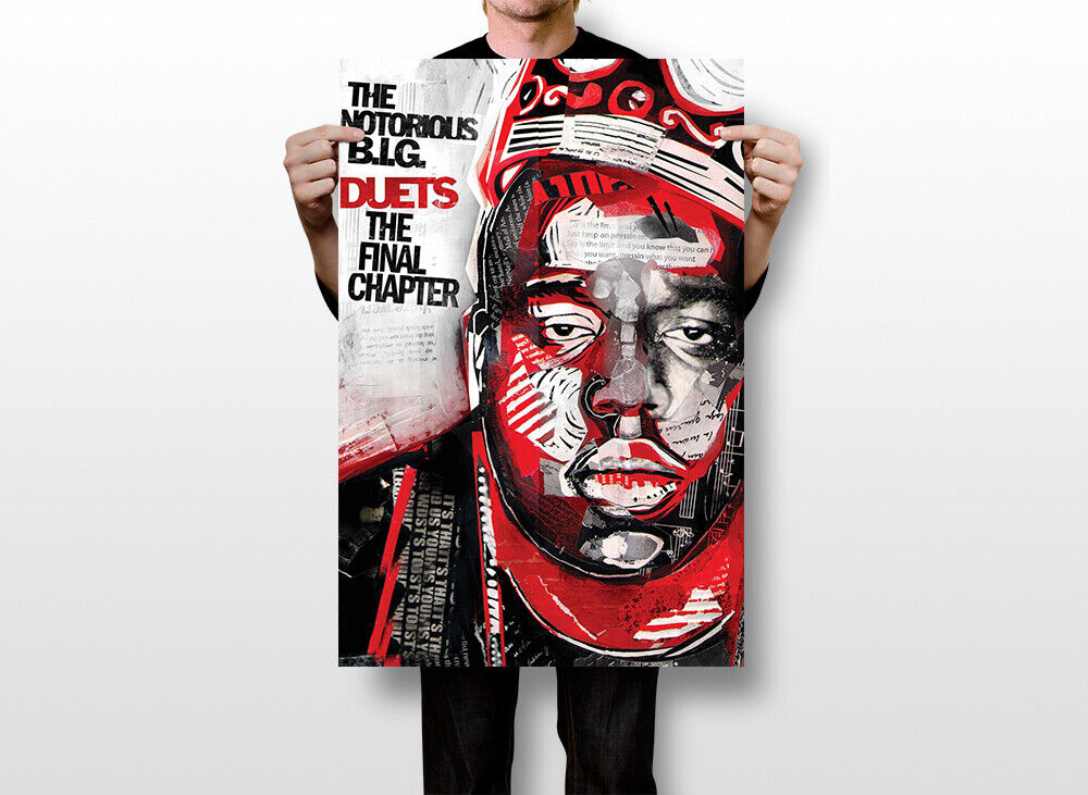 The Notorious Big Biggie Smalls Us Rapper Print Wall Home Decor - POSTER  20x30