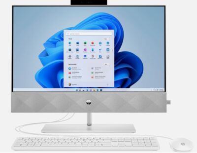 HP Pavilion 24-K1000 23.8'' FHD AIO Desktop Intel i5-11500T 16GB 1TB+1TB HDD W11H