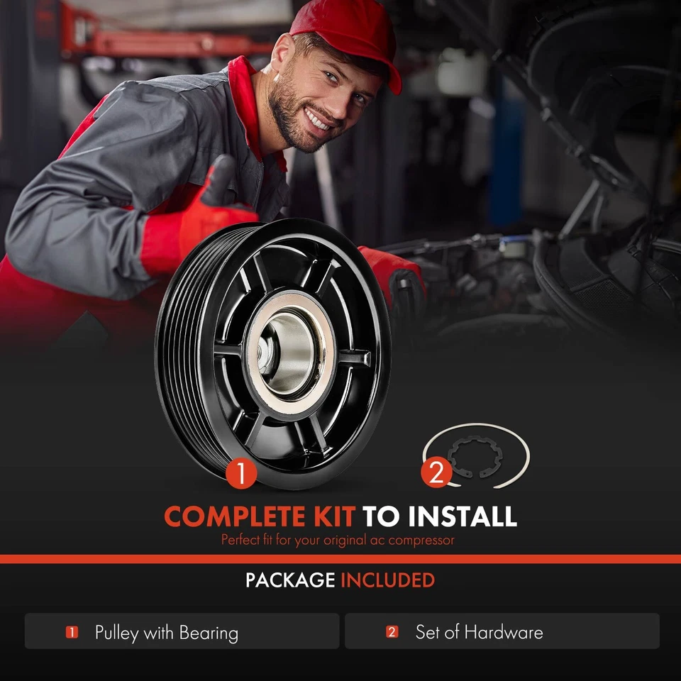 Kit de embrague compresor de aire acondicionado para Mercedes-Benz W203 C230 2003-2005 Porsche 911 Foto 2 de 4