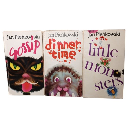VTG 80's MONSTER POPS Jan Pienkowski Pop-up SET OF 3 Paper Books
