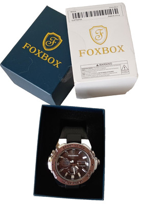 FOXBOX Herren Sportuhr - Dual Display, Digital & Analog Zifferblatt, Wasserdicht