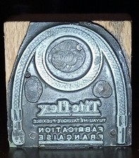 Rare, Unique? 1930s? Tite Flex Aviation Aeroplane Metal Hose Print Block French