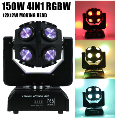 RGBW 12x12W LED Strobe Light for DJ disco party stage ball Moving Head Rotating