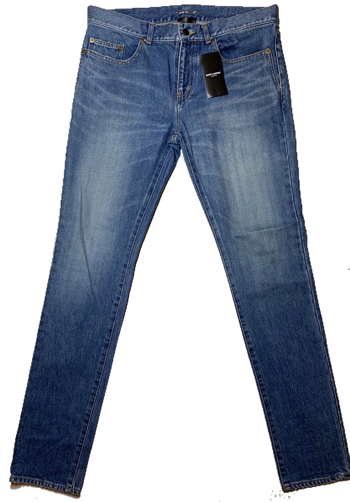 Jeans blu Saint Laurent una tasca taglia 32 made in Japan