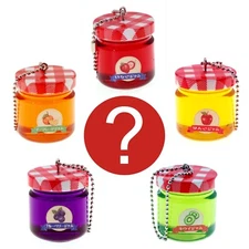 Kawaii Blind Box Cute Phone Charm Mini Jam Jelly Jar Keychain  1 Random Figure
