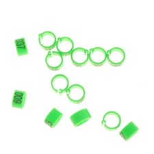 100Pcs 8mm Letter Pigeon Identification Parrot Bird Opening Foot Rings Supplies