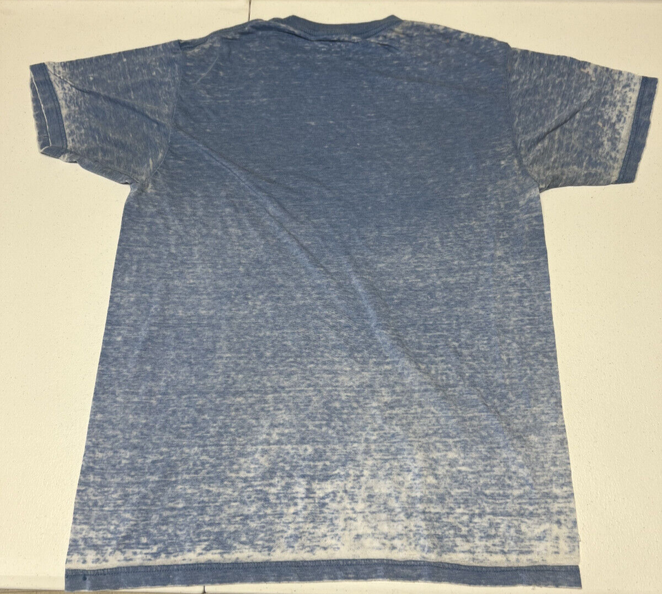 Coors Light MillerCoor Brand Graphic Tee Shirt Blue Speckled Mens Size