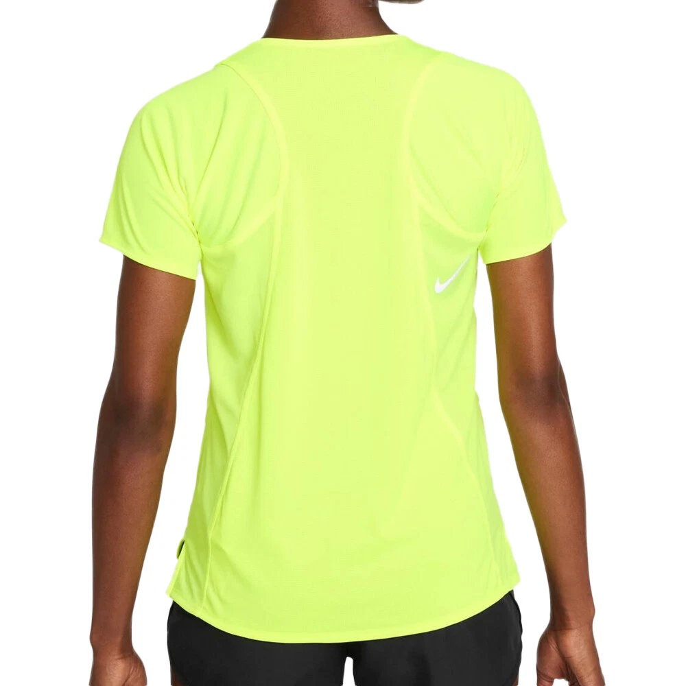 T-shirt Jaune fluo Femme Nike Race