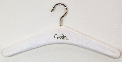 Vintage Cessna Coat Hanger SPA66232-07 Made In Germany Plastic Coated White - Picture 7 of 7