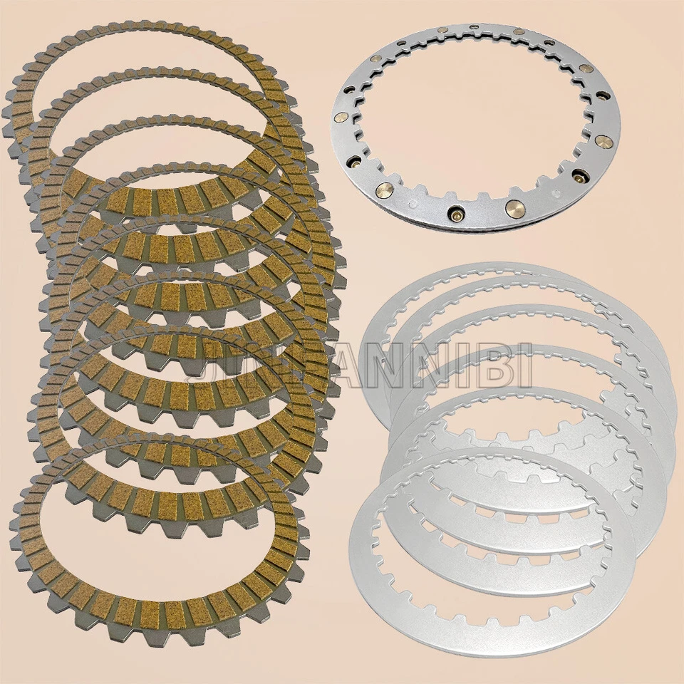 Kit de placa de fricción de embrague y placa de resorte de embrague para Harley Sportster 883 1200 Foto 3 de 4